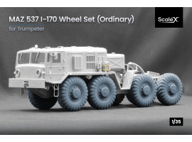 Набор колес для МАЗ 537 I-170 от Trumpeter ScaleX WM 35027