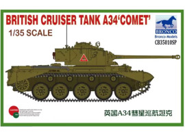 обзорное фото Scale model 1/35 British cruiser tank A34 ‘COMET’(Special Edition) Bronco 35010SP Armored vehicles 1/35