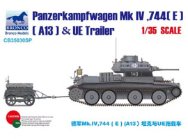 обзорное фото Scale model 1/35 Pz Kpfw Mk.IV and fuel tank trailer UE Bronco CB35030SP Armored vehicles 1/35