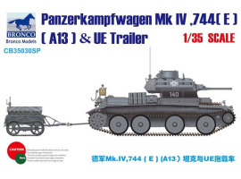 обзорное фото Збірна модель німецького середнього танка PzKpfw Mk.IV&UE Fuel Tank Trailer Бронетехніка 1/35