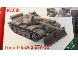 Assembly model 1/35 Tank T-55A with BTU-55 SKIF MK237