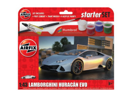 обзорное фото Сборная модель 1/43 автомобиль Lamborghini Huracan EVO стартовый набор Аирфикс A55007 Автомобили 1/43