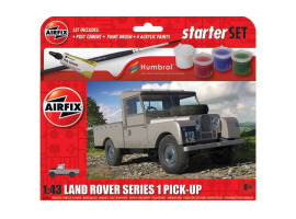 обзорное фото Scale model 1/43 Land Rover Series 1 Pick-Up SUV Starter Kit Airfix A55012 Cars 1/43