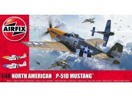 обзорное фото Scale model 1/48 Airplane North American P51-D Mustang Filletless Tails Airfix A05138 Aircraft 1/48