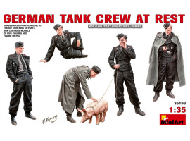 обзорное фото GERMAN TANK CREW ON REST Figures 1/35