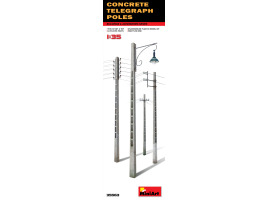 Scale model 1/35 Concrete telegraph poles MiniArt 35563