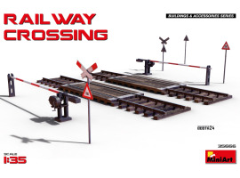 обзорное фото Scale model 1/35 Railway crossing MiniArt 35666 Railway 1/35