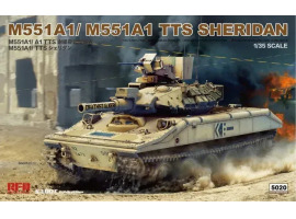 обзорное фото Збірна модель 1/35 Американський легкий танк M551A1/ M551A1 TTS Sheridan RFM RM-5020 Військова техніка
