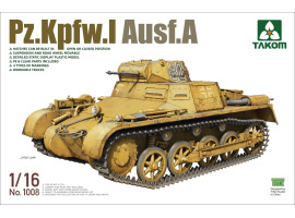 Scale model 1/16 German light tank Pz.Kpfw.I Ausf.A Takom 1008