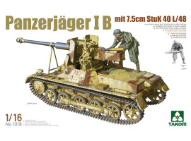 Scale model 1/16 German self-propelled gun Panzerjager IB mit 7.5cm StuK 40 L/48 Takom 1018