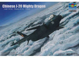 обзорное фото Chinese J-20 Mighty Dragon Літаки 1/144