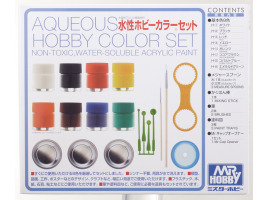 обзорное фото Aqueous Hobby Color Set (8 x 10ml) / Набір акрилових фарб на водній основі Набори фарб