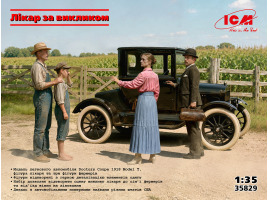 Збірна модель 1/35 Автомобіль Doctors Coupe 1918 Model T (Лікар за викликом) ICM 35829
