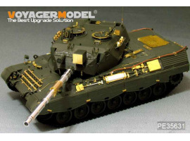обзорное фото Modern German Leopard 1A3 MBT (Gun barrel Include) Фототравление