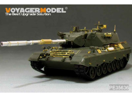обзорное фото Modern German Leopard 1A4 MBT (Gun barrel Include) Фототравление