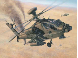 обзорное фото Бойовий вертоліт (1997р., США) Apache AH-64 D Brit. Army/US Army update Гелікоптери 1/48