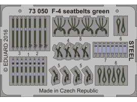 обзорное фото F-4 seatbelts green STEEL 1/72 Фототравление