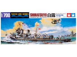 обзорное фото Збірна модель 1/700 Японський есмінець «Shiratsuyu» Tamiya 31402 Флот 1/700