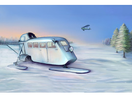 обзорное фото Збірна модель радянських аеросанів КМ-4 Автомобілі 1/35