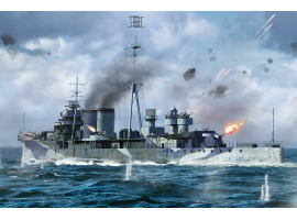 обзорное фото Збірна модель легкого крейсера Королівського військово-морського флоту Великої Британії Colombo Флот 1/700