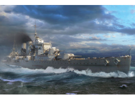 обзорное фото Сборная модель тяжелого крейсера Королевского военно-морского флота Великобритании Эксетер Флот 1/700