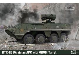 Сборная модель 1/72 Украинский бронетранспортёр БТР-4Е «Буцефал» с боевым модулем "Гром" IBG Models