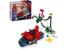 обзорное фото Spider-Man vs. Motorcycle Chase. Doctor Octopus LEGO Super Heroes 76275 Marvel