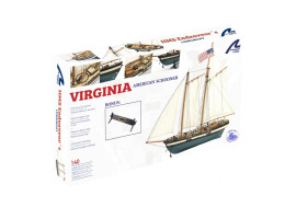 обзорное фото Дерев'яна модель американського корабля Вірджинія у масштабі 1/40 Кораблі