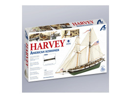 обзорное фото Дерев'яна модель американського парусного судна Харвів масштабі 1:60 Кораблі
