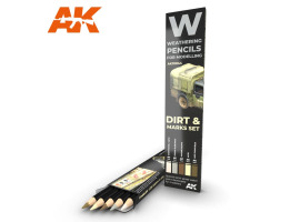 Watercolor pencil Dirt “Marks set” / Набір олівців: брудні знаки