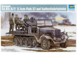 обзорное фото German Sd.Kfz.6/2  3.7cm Flak 37 auf Selbstfahrlafette Бронетехніка 1/35