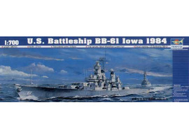 обзорное фото U.S. Battleship BB-61 Iowa 1985 Флот 1/700