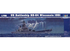 обзорное фото U.S. Battleship BB-64 Wisconson 1991 Флот 1/700