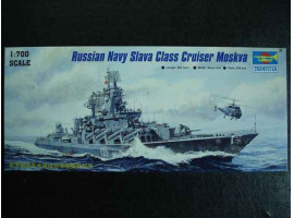 обзорное фото Russian Slava Class Cruiser Moskva Fleet 1/700