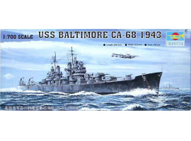 обзорное фото USS BALTIMORE CA-68 1943 Флот 1/700