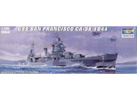обзорное фото USS San Francisco  CA-38 1944 Fleet 1/700