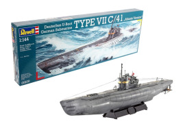 обзорное фото Сборная модель 1/144 Подводная лодка U-Boot TYPE VIIC-41 "Atlantic Version" Ревелл 05100 Флот 1/144