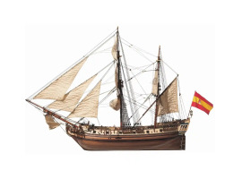 обзорное фото Сборная деревянная модель 1/85 Бомбардирское судно "La Candelaria" OcCre 13000 Корабли
