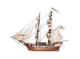 обзорное фото Сборная деревянная модель 1/80 Пиратская бригантина "Corsair " OcCre 13600 Корабли