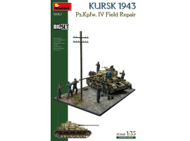 Сборная модель 1/35 Курск 1943 Pz.Kpfw. IV Полевой ремонтный комплект (большой набор) Miniart 36062