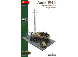 Сборная модель 1/35 Анцио, 1944 год. Полевой ремонт StuG III Ausf. G. Miniart 36072
