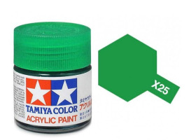 обзорное фото Acrylic varnish Clear Green 10ml Tamiya X-25 Acrylic paints