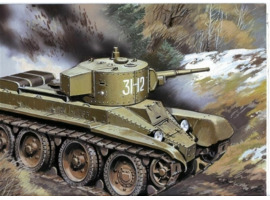обзорное фото Fast tank BT-5 (with cylindrical turret) Бронетехніка 1/72