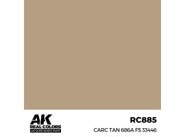 Alcohol-based acrylic paint CARC Tan 686A FS 33446 AK-interactive RC885