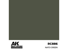 Акриловая краска на спиртовой основе NATO Green / Зеленый НАТО АК-интерактив RC886