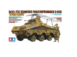 Сборная модель 1/35 Немецкий Sd.Kfz.232 Африканский корпус — восьмиколесный тяжелый бронеавтомобиль