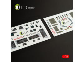 F-14A Tomcat 3D decal interior for Italeri 1/48 kit KELIK K48074