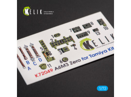 A6M3 Zero 3D interior decal for Tamiya 1/72 KELIK K72049