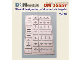 Stencil 1/35 for applying downed air targets Dan Models 35557