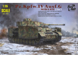 обзорное фото Assembled model 1/35 of the German tank PANZER IV G LATE Border Model  BT-001  Armored vehicles 1/35